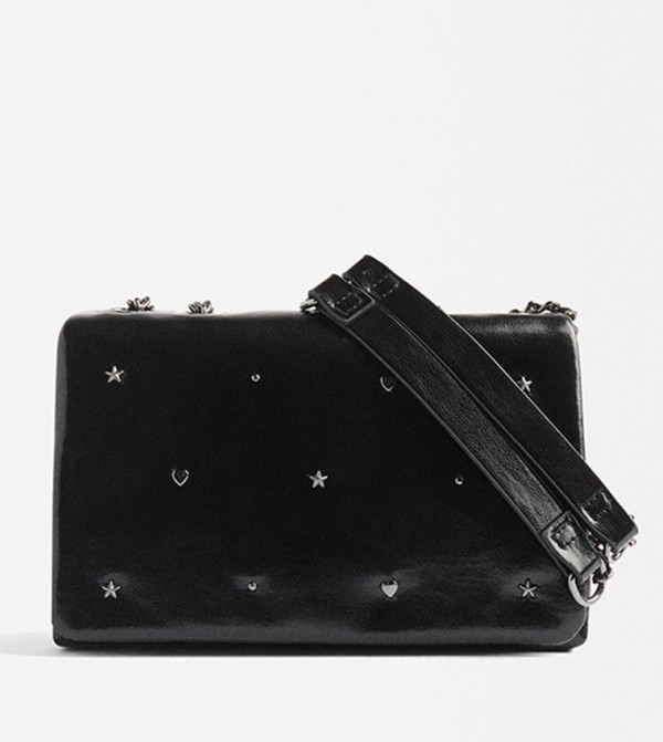 Embellished Flap Shoulder Bag