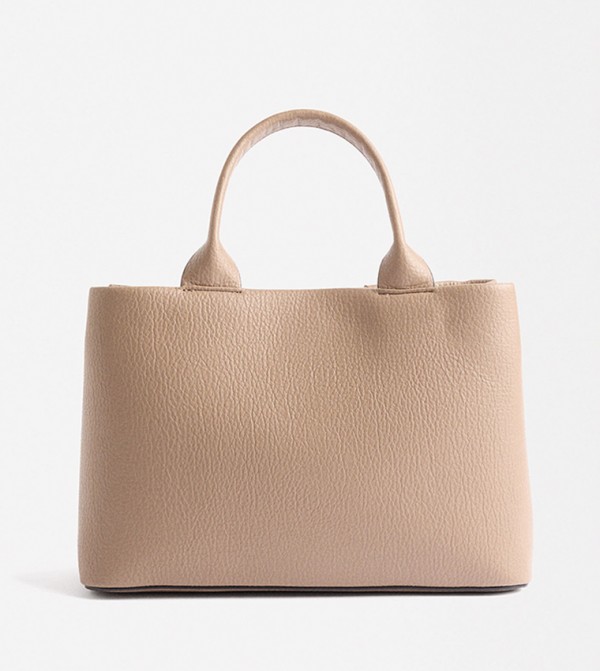 Textured Satchel Bag