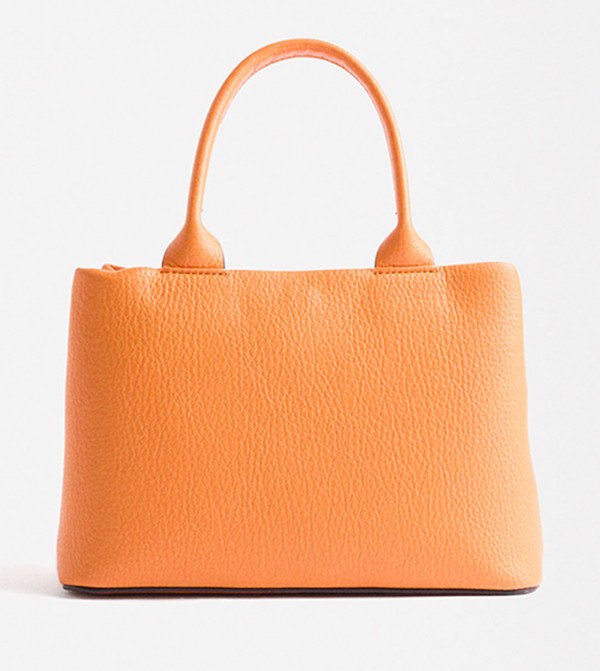Textured Satchel Bag