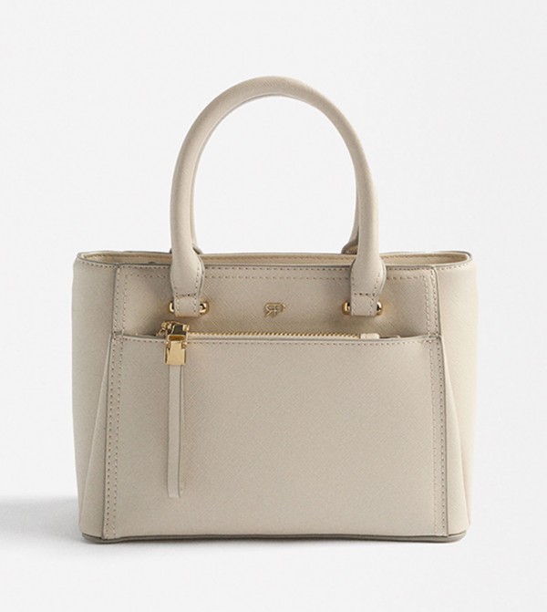 Textured Satchel Bag