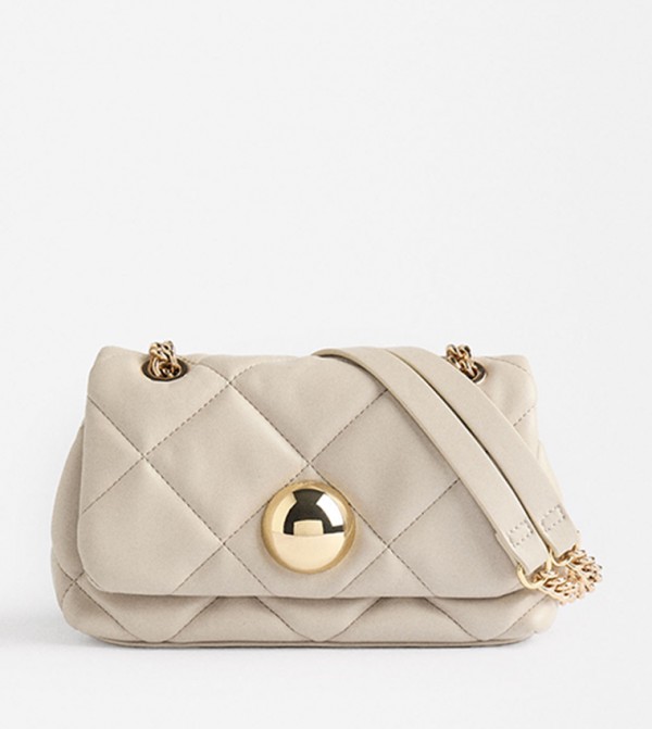 Quilted Flap Shoulder Bag