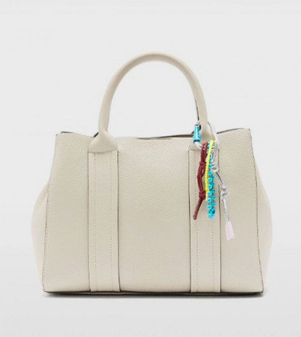 Textured Satchel Bag