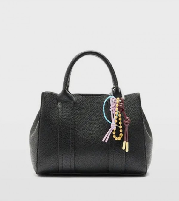 Textured Satchel Bag