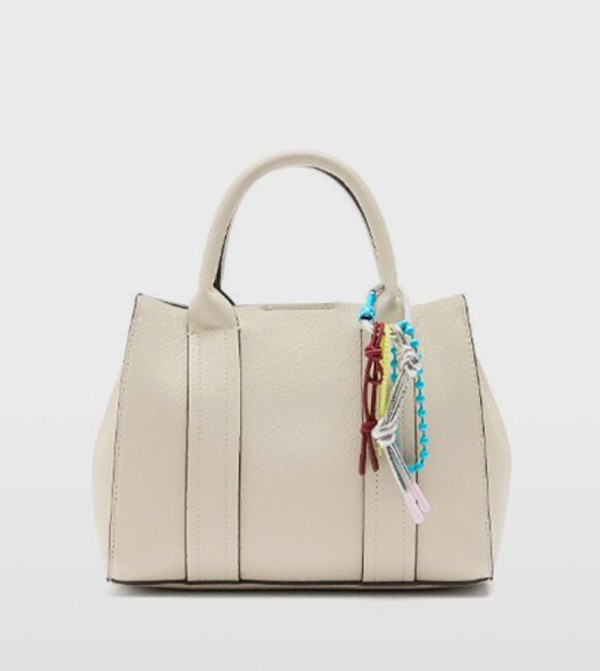 Textured Satchel Bag
