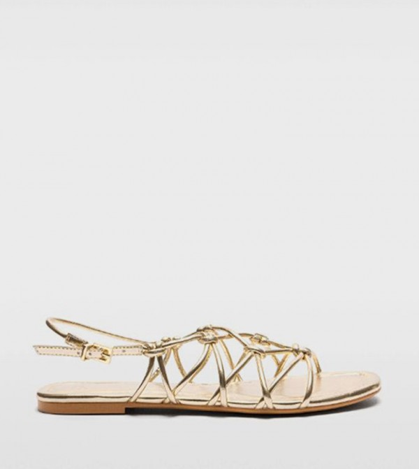 Strappy Slingback Flat Sandals