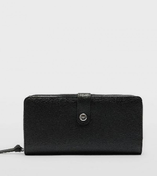Textured Long Wallet