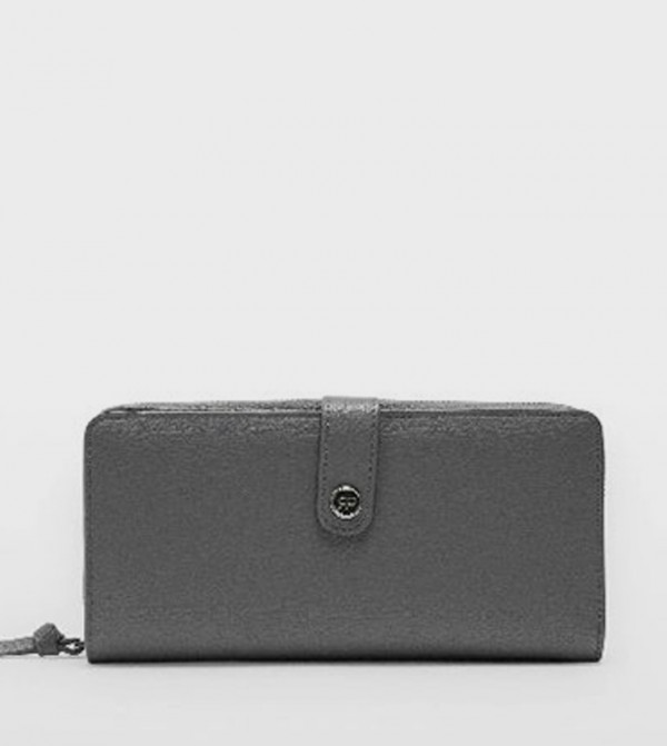 Textured Long Wallet