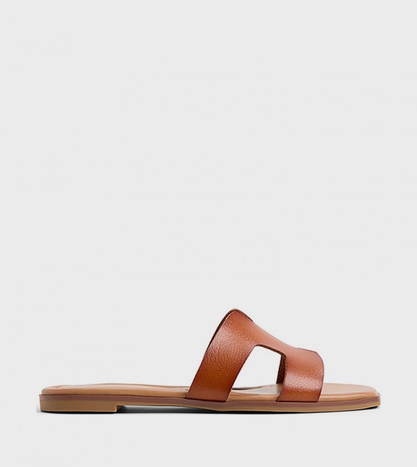 PAYSLEE Open Toe Flat Sandals