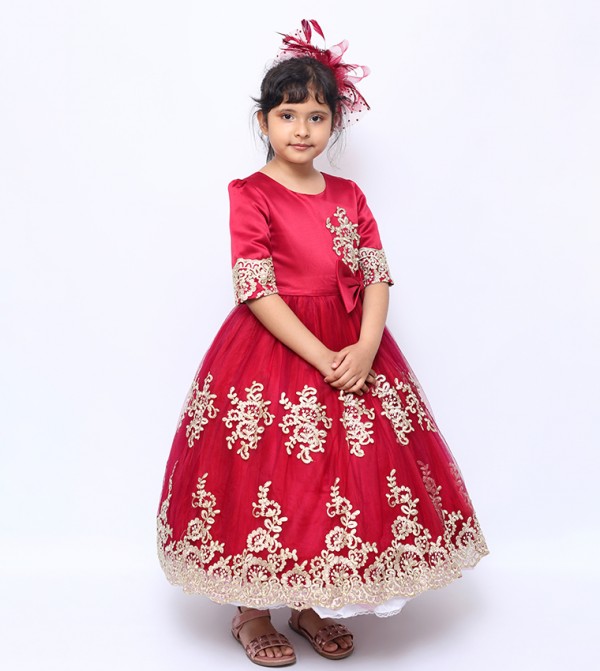 Embroidered Duchess Party Dress