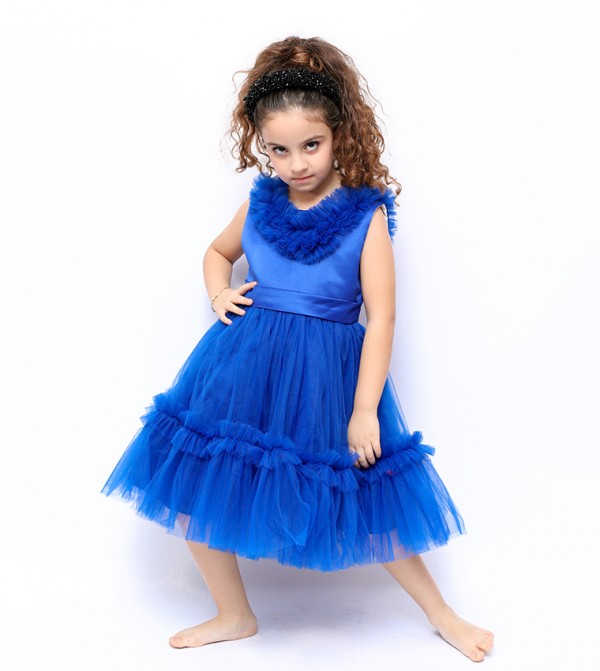 Summer Ruffle Trim Party Dress
