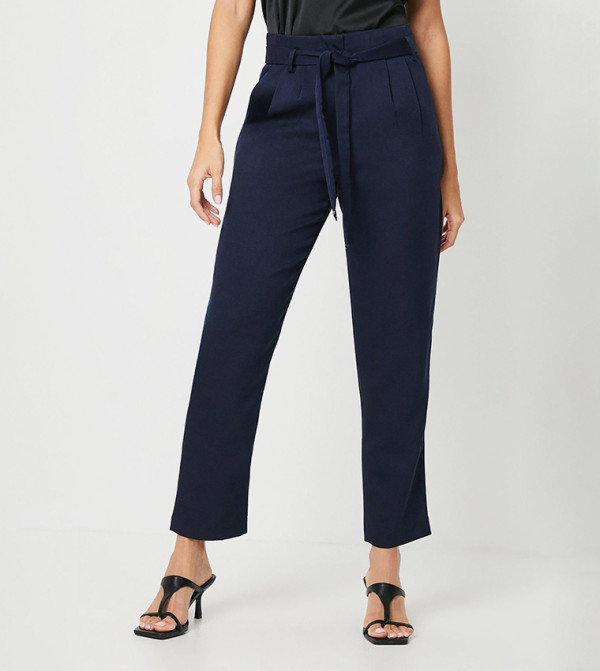 Elastic Waist Debenhams Ladies Navy Trousers Joggers Debenhams