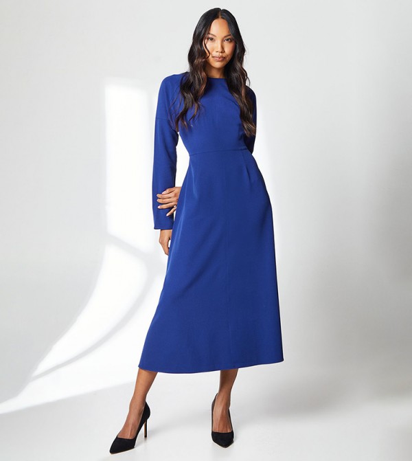Elizabeth Woven Crepe Dress