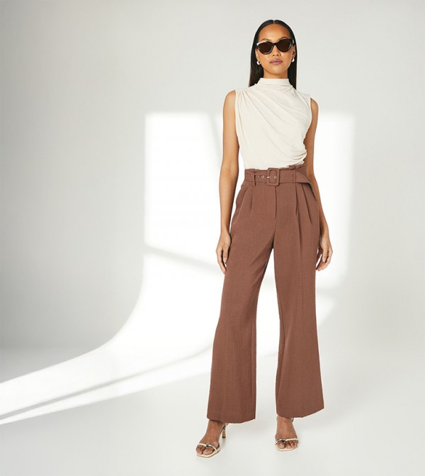 Ruched Sleeveless Jersey Top