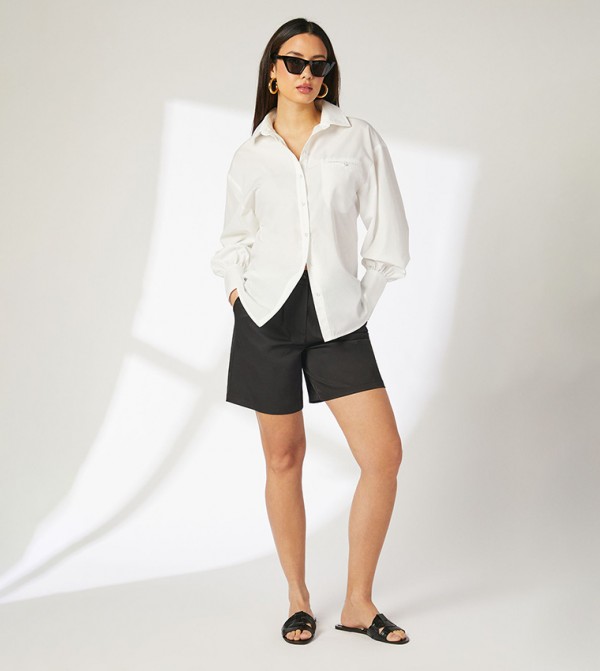 Elastic Waist City Shorts