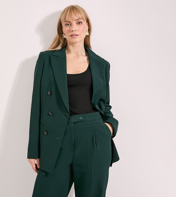 Double Breasted Relaxed Fit Blazer