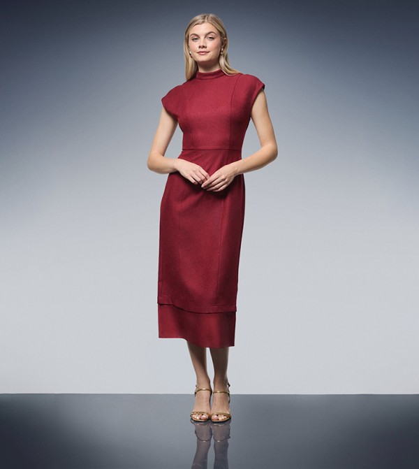 فستان أورجانزا بربطة خلفية 