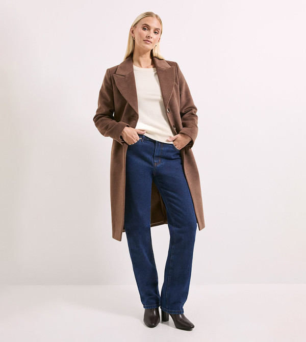 Tux Style Single Breasted Coat