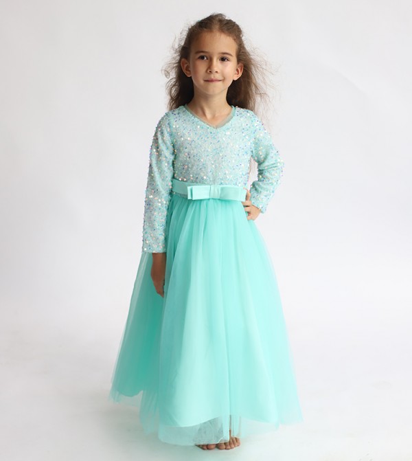 Princess Long Sleeves Maxi Dress