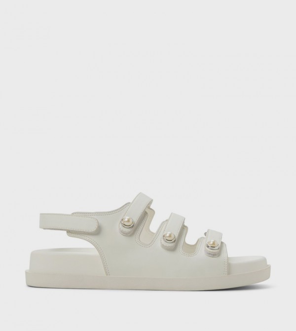 PEARLLE Pearl Embellished Comfort Sandals