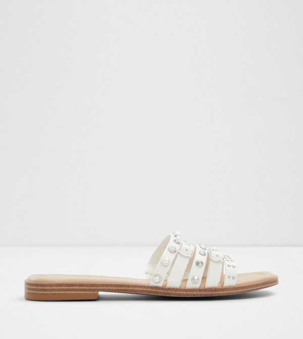 PEARLYNE Embellished Flat Sandals