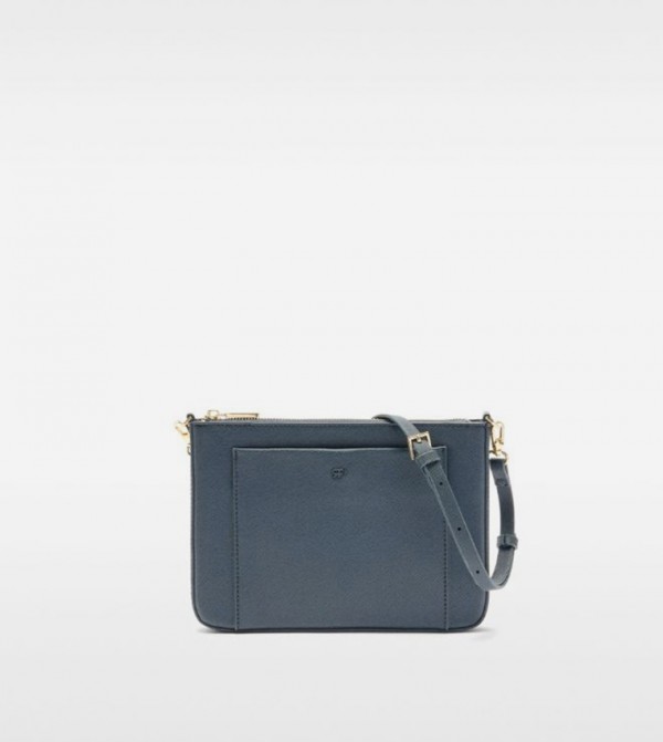 Textured Front Pocket Crossbody Bag