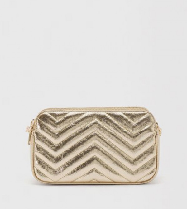 Metallic Quilted Shoulder Bag