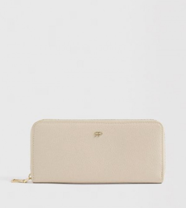 Textured Zip-Around Wallet