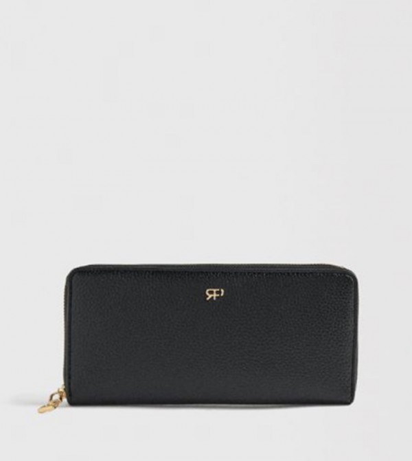 Textured Zip-Around Wallet