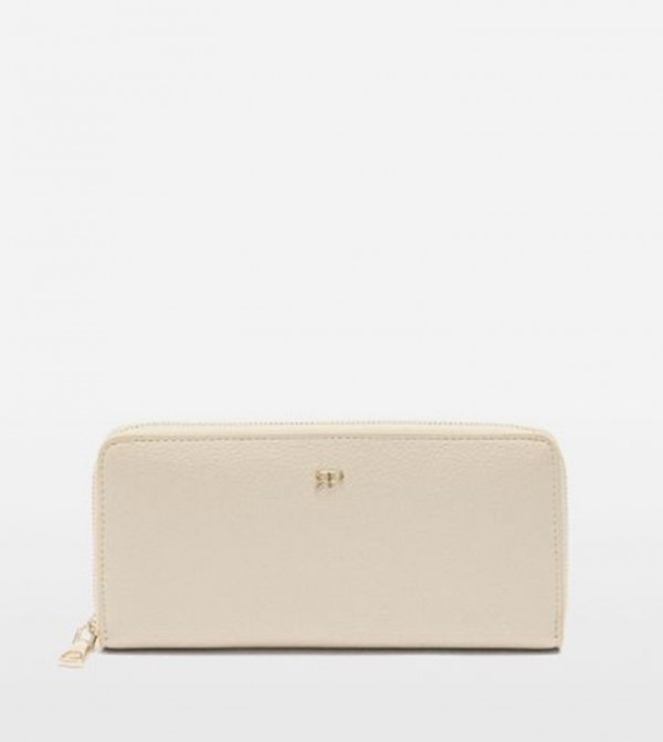 Textured Zip-Around Wallet