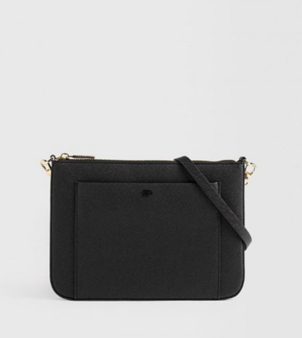 Textured Front Pocket Crossbody Bag