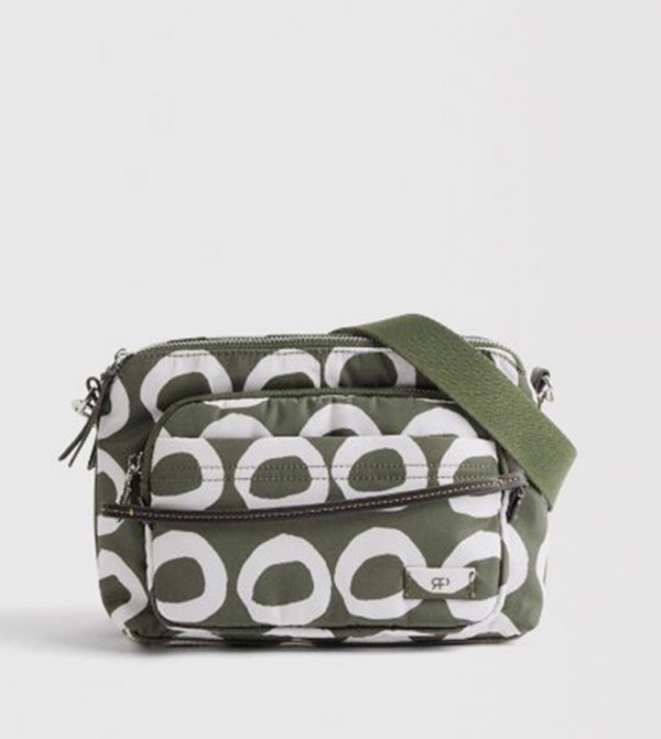 Printed Nylon Crossbody Bag