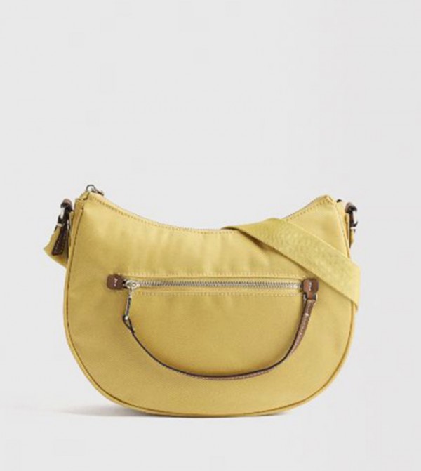 Textured Nylon Shoulder Bag