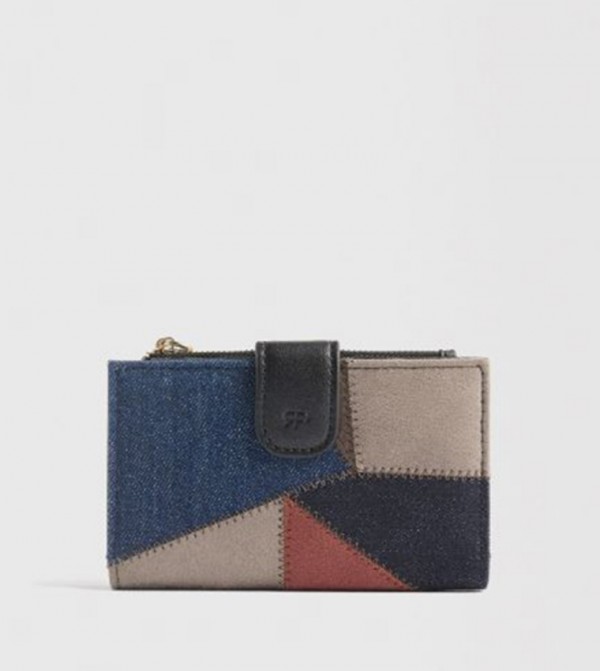 Color Block Bi-Fold Wallet