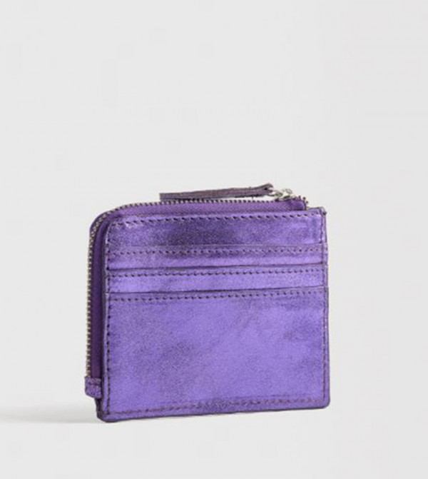 Textured Leather Card Holder