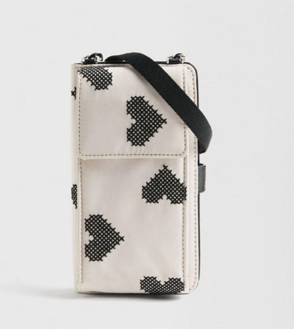 Embroidered Phone Crossbody Bag
