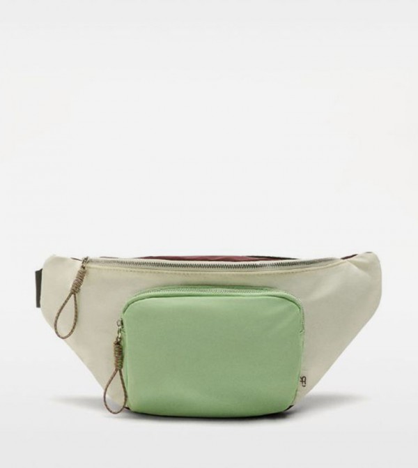 Color Block Nylon Waist Bag