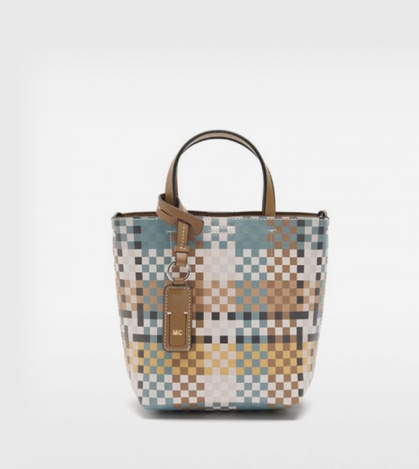 Checkered Mini Tote Bag