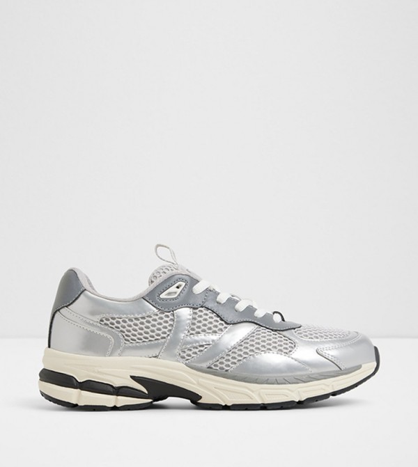 PILLOWSNKR-L Mesh Detail Lace Up Sneakers