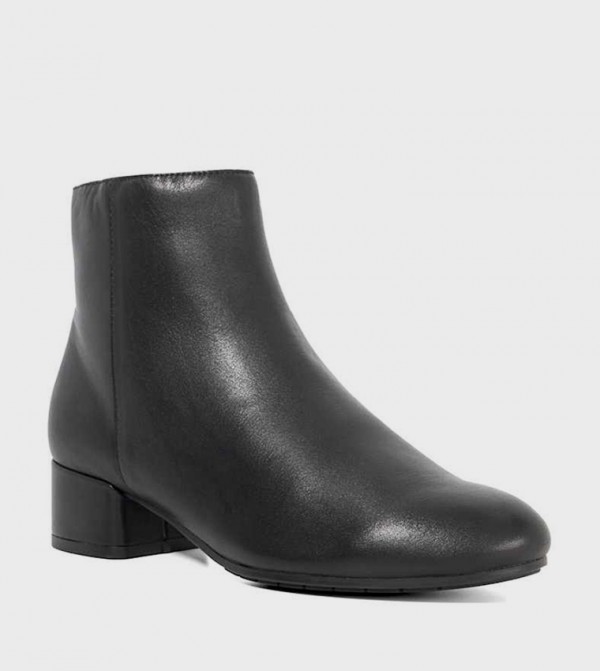 PIPPIE Solid Heeled Ankle Boots
