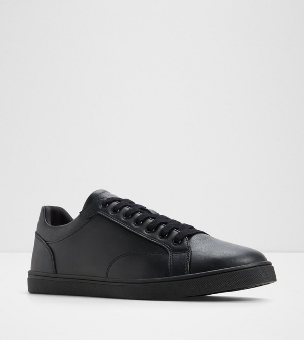 POKER Textured Lace Up Sneakers