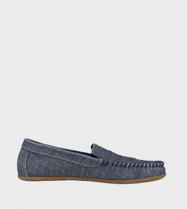 COLLINS Bear Embroidered Moccasins
