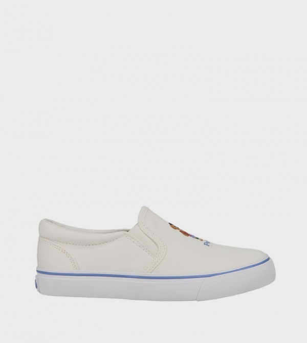 KEATON Bear Embroidered Slip-On Shoes