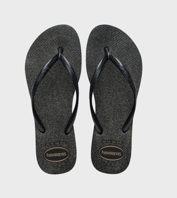 Slim Gloss Logo Detail Flip-Flops