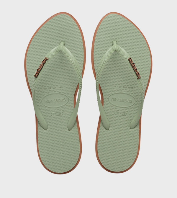Slim Point Logo Detail Flip-Flops