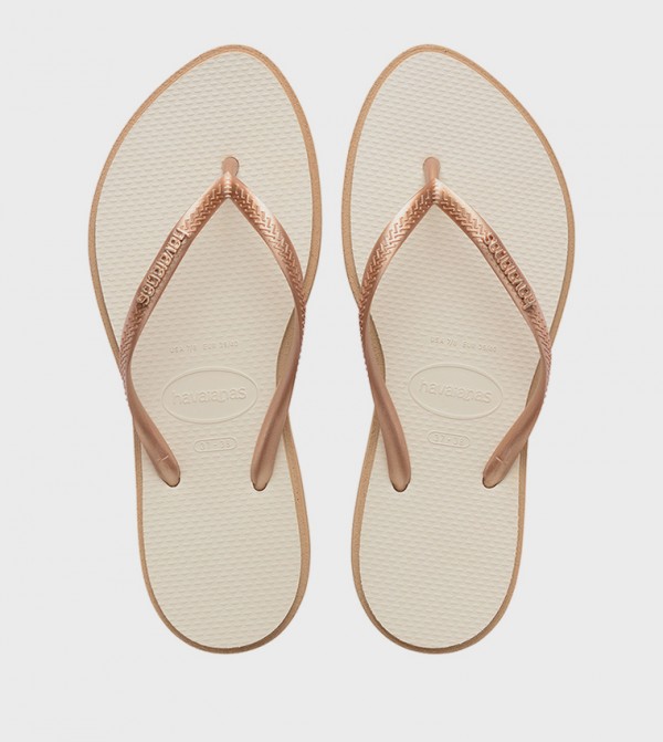 Slim Point Logo Detail Flip-Flops
