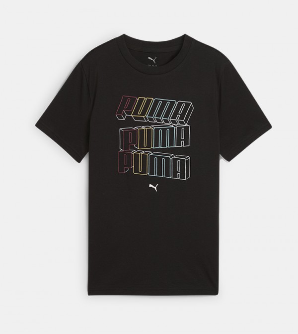 ESS Logo Printed Crew Neck T-Shirt