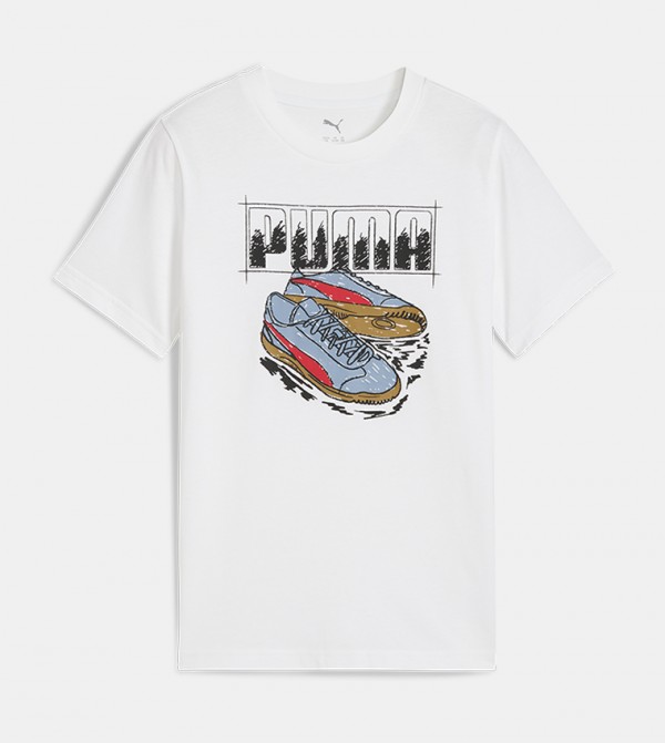 ESS Logo Printed Crew Neck T-Shirt