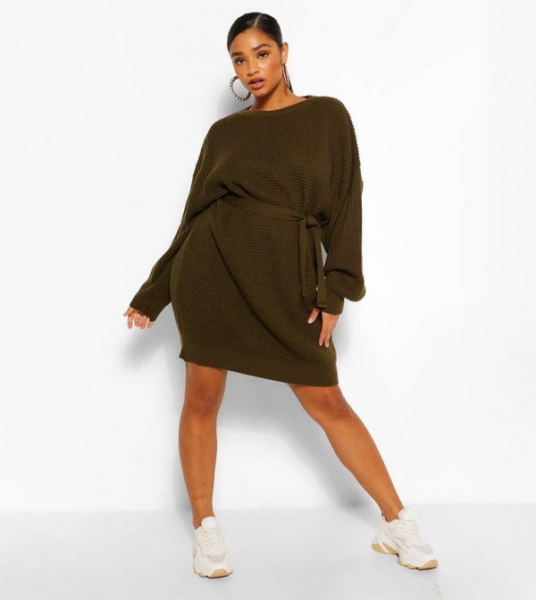 Oversized jumper with clearance belt