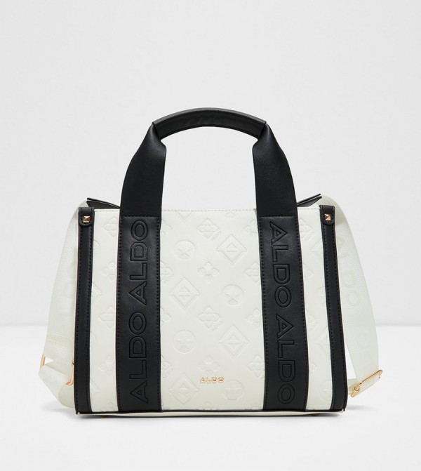 QIANWANN Logo Embossed Tote Bag