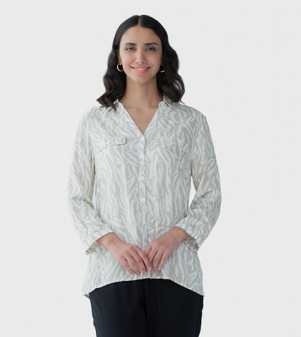 Printed Long Sleeves Shirt